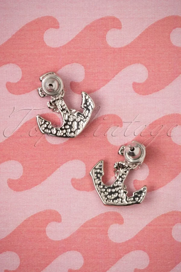 Anker Oorstekers In Zilver-ZaZoo Outlet