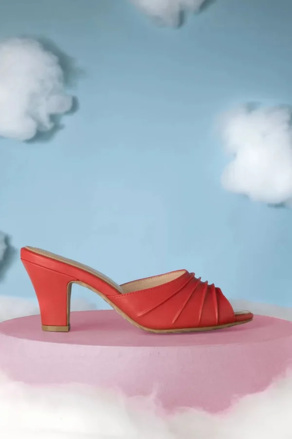 Ava Solemate Slip On Muiltjes In Rood-Lola Ramona u2665 Topvintage Best