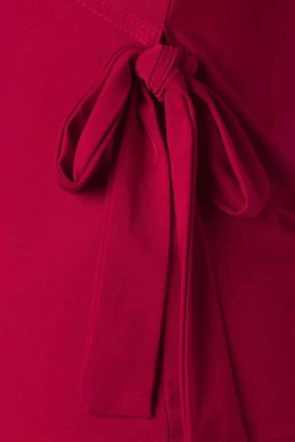 Belle Slinky Top In Rood-Vintage Chic for Topvintage Fashion