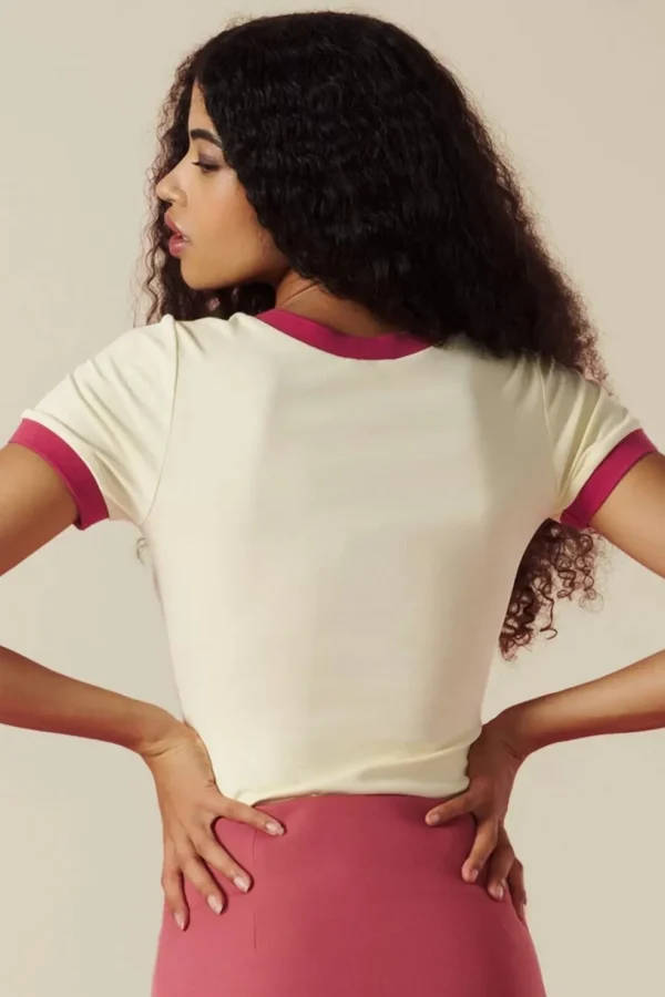 Callie T-Shirt In Ecru-Minueto Best Sale