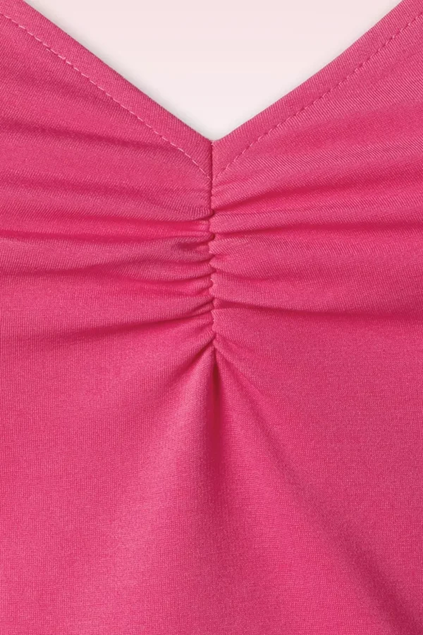 Cross Back Top In Fuchsia-Vixen New