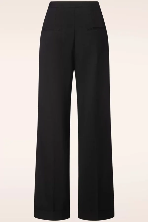 Dakota Pantalon In Zwart-Glamour Bunny Business Babe Outlet