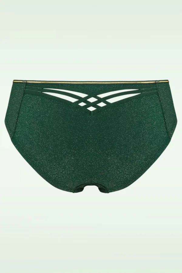Dame De Paris Slip In Groen En Goud-Marlies Dekkers Sale
