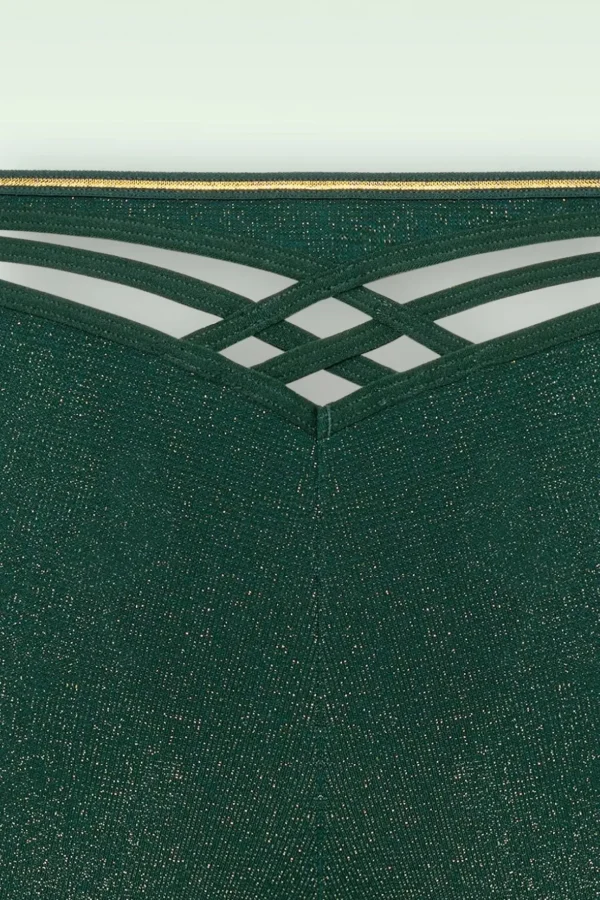 Dame De Paris Slip In Groen En Goud-Marlies Dekkers Sale