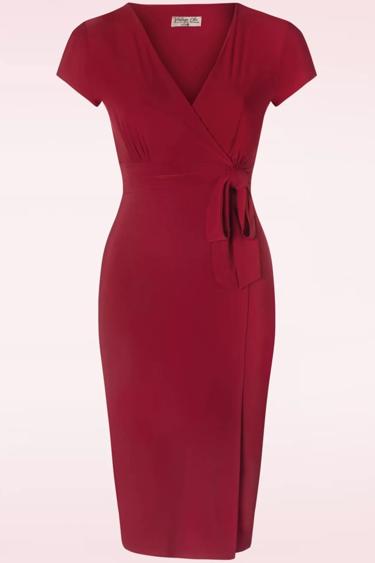 darcy_pencil_jurk_in_donk_0.webp Darcy Pencil Jurk In Donkerrood-Vintage Chic for Topvintage Discount