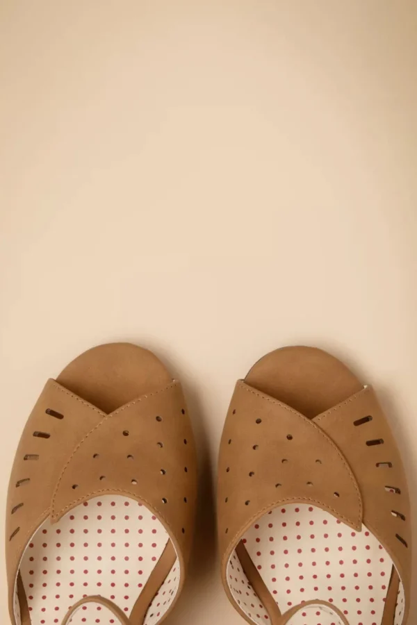 Debbie Sleehak Sandalen In Bruin-B.A.I.T. Best Sale