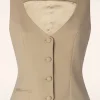 Dianne Gilet In Beige-Glamour Bunny Business Babe New