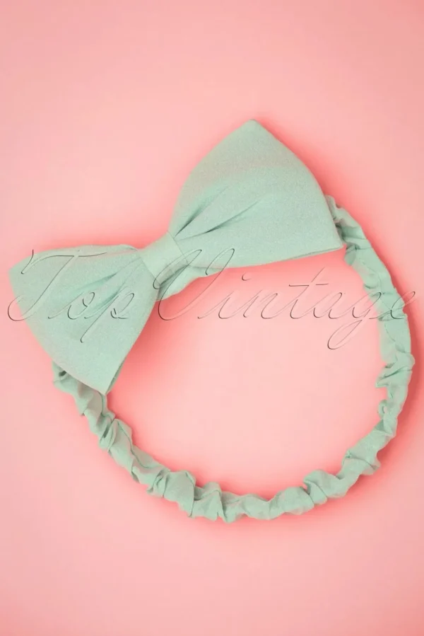 Dionne Bow Hoofdband In Mint-Banned Retro Flash Sale