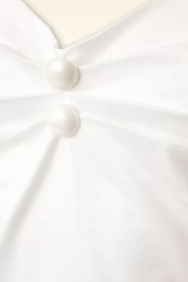 Dolores Top Carmen Wit-Collectif Clothing Clearance