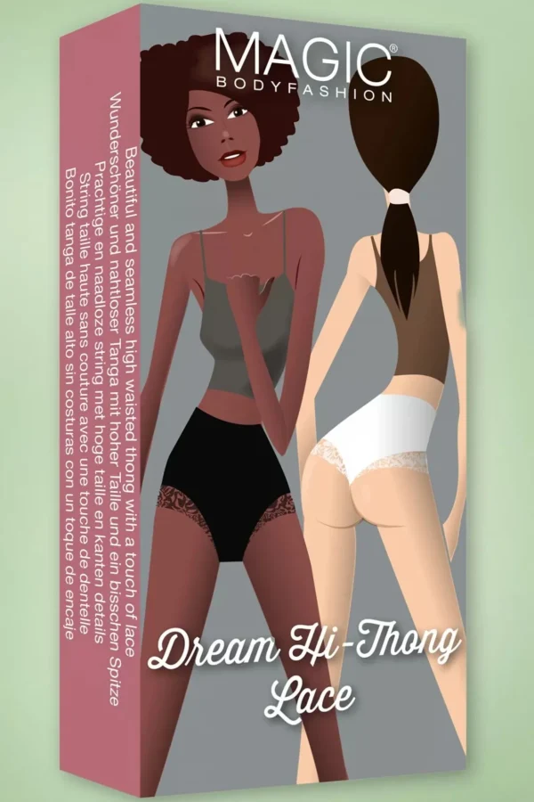 Dream Hi Kanten String In Zwart-MAGIC Bodyfashion Fashion