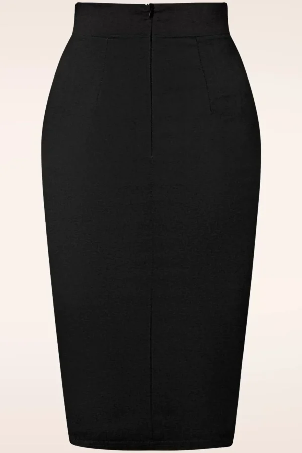 Eleonora Pencilrok In Zwart-Vintage Chic for Topvintage Discount