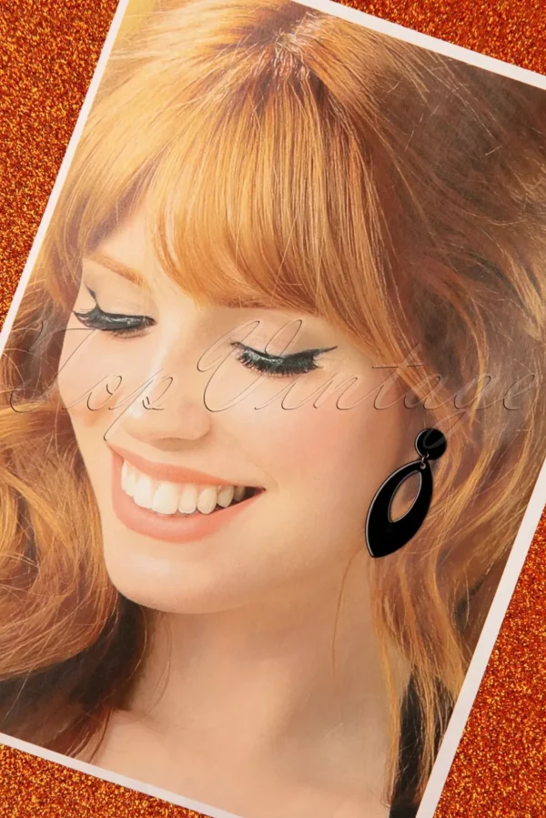 Ellips Oorbellen In Zwart-Glitz-o-Matic Best