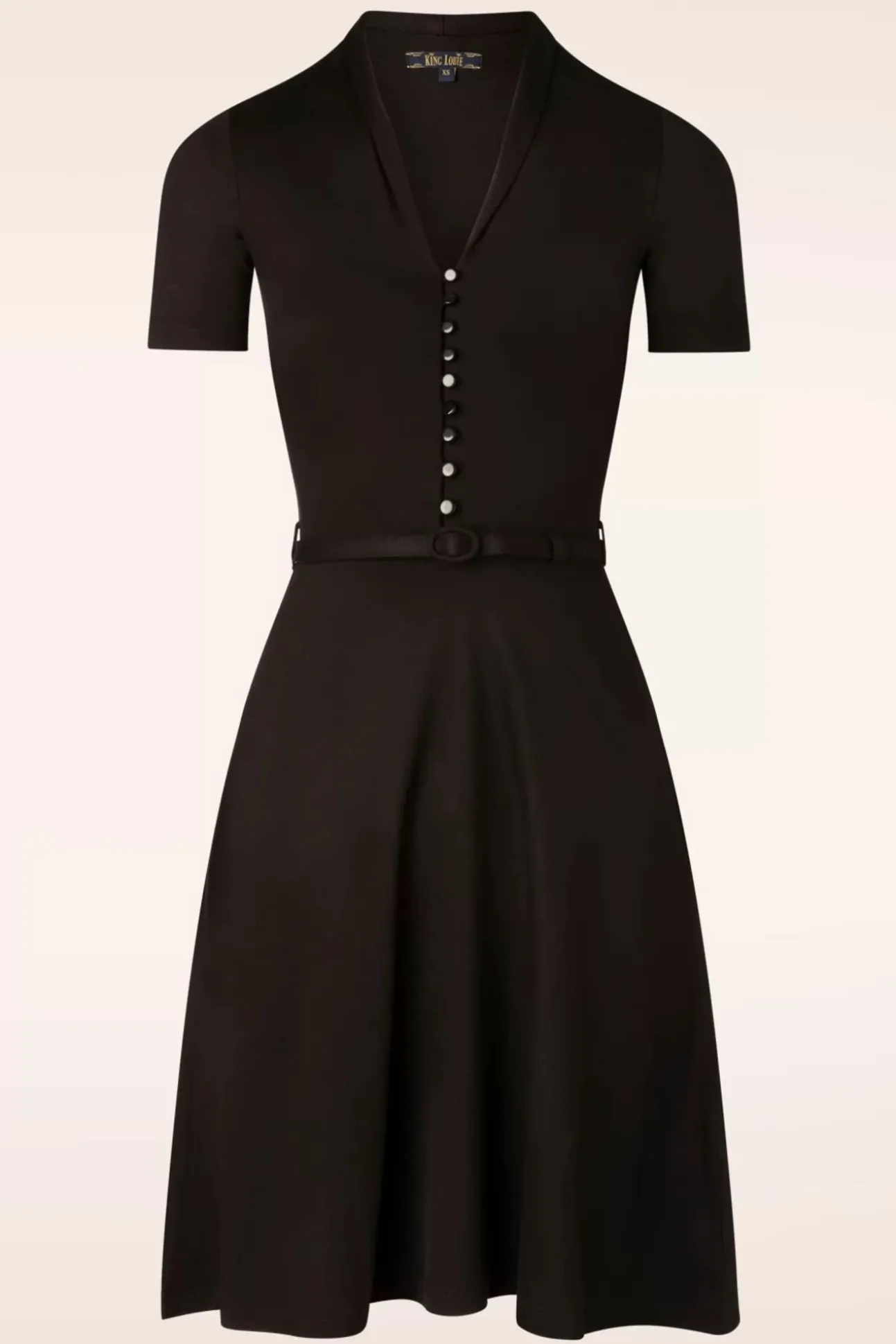 emmy_ecovero_klassieke_ju_0.webp Emmy Ecovero Klassieke Jurk In Zwart-King Louie Sale