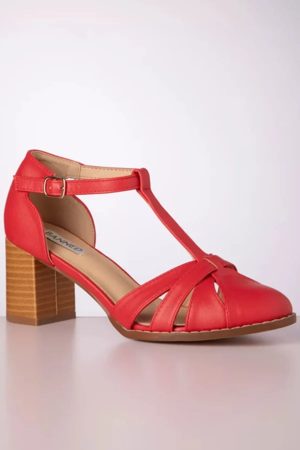 Fancy Footwork Pumps In Rood-Banned Retro Hot