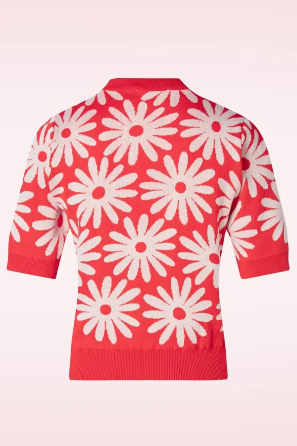 Freya Flower Jumper In Rood-Compania Fantastica Store
