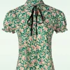 Garden Blouse In Groen-Banned Retro Sale