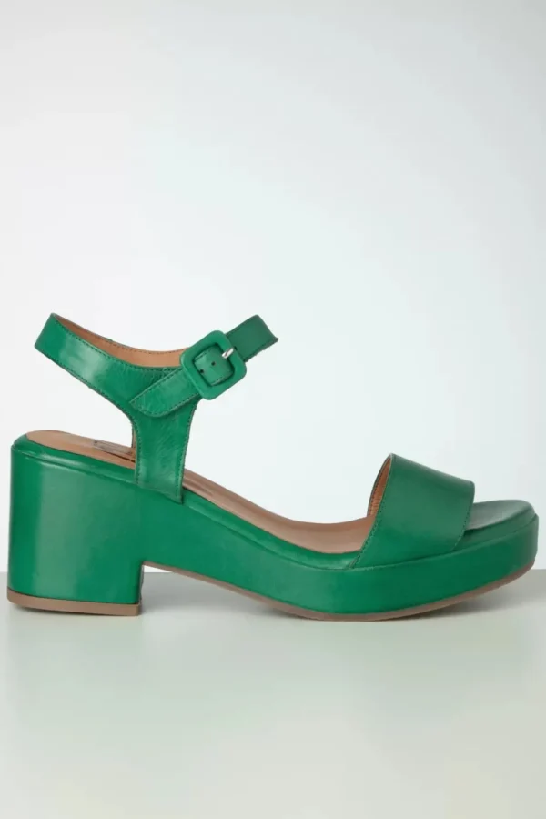 Gillie Clog Sandalen In Smaragdgroen-Miz Mooz Shop