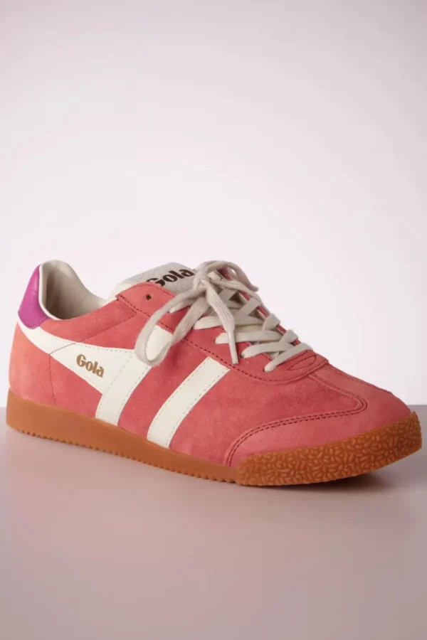 Elan Suede Sneakers In Koraal-Gola Best
