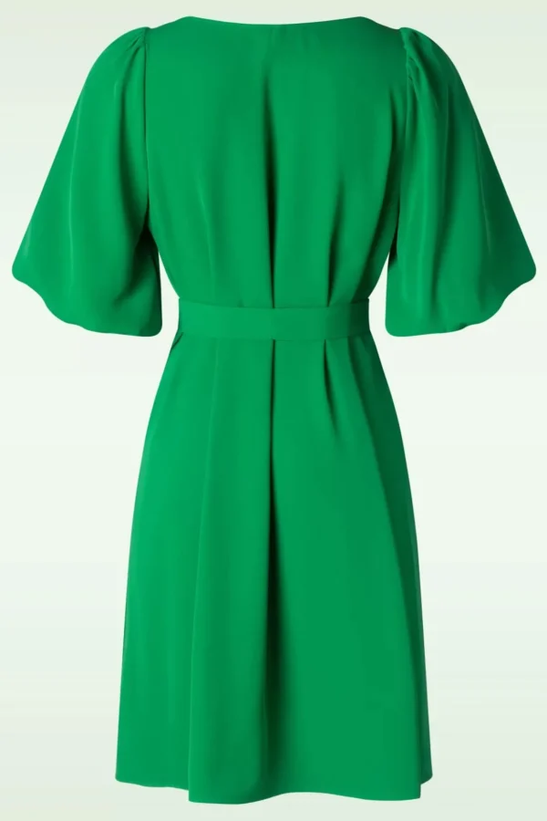 Greta Jurk In Groen-Smashed Lemon Clearance