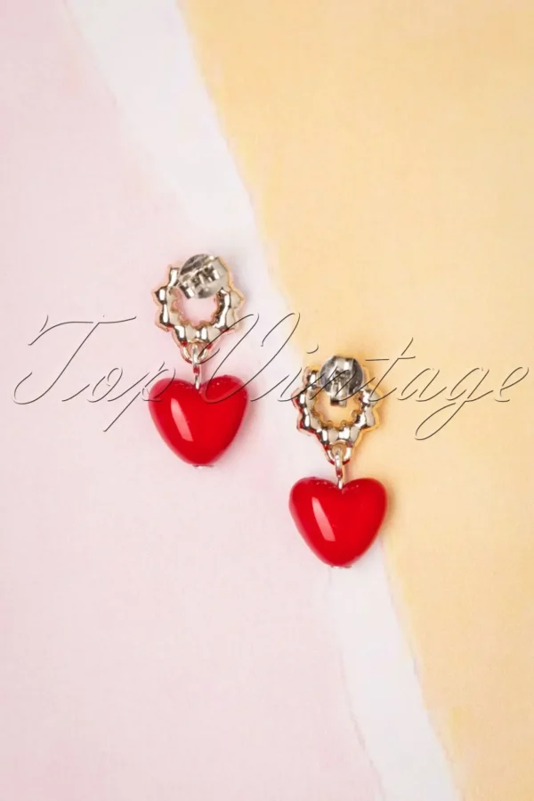 Hart- En Pareloorbellen In Rood-Sweet Cherry Best Sale