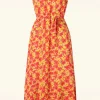 Hazel Doree Jurk In Fiesta Rood-King Louie Sale