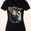 I Can Do It Motor Queen T-Shirt In Zwart-Queen Kerosin Hot