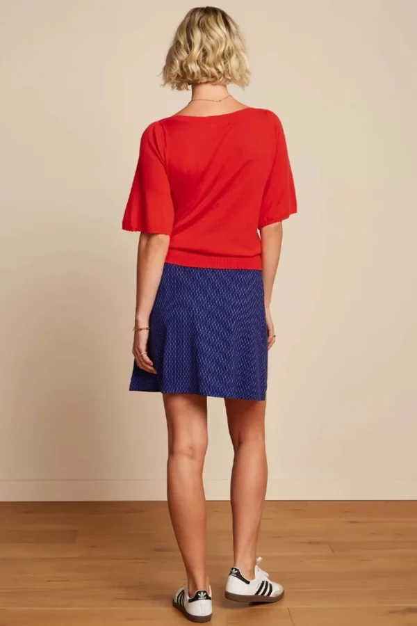 Ivy Top Wijde Mouw Club In Vurig Rood-King Louie Sale