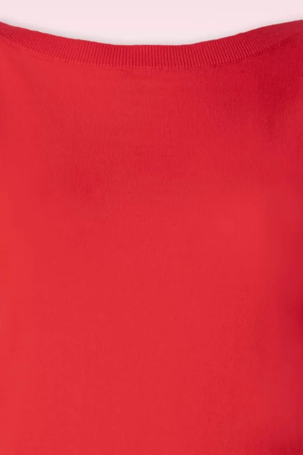 Ivy Top Wijde Mouw Club In Vurig Rood-King Louie Sale