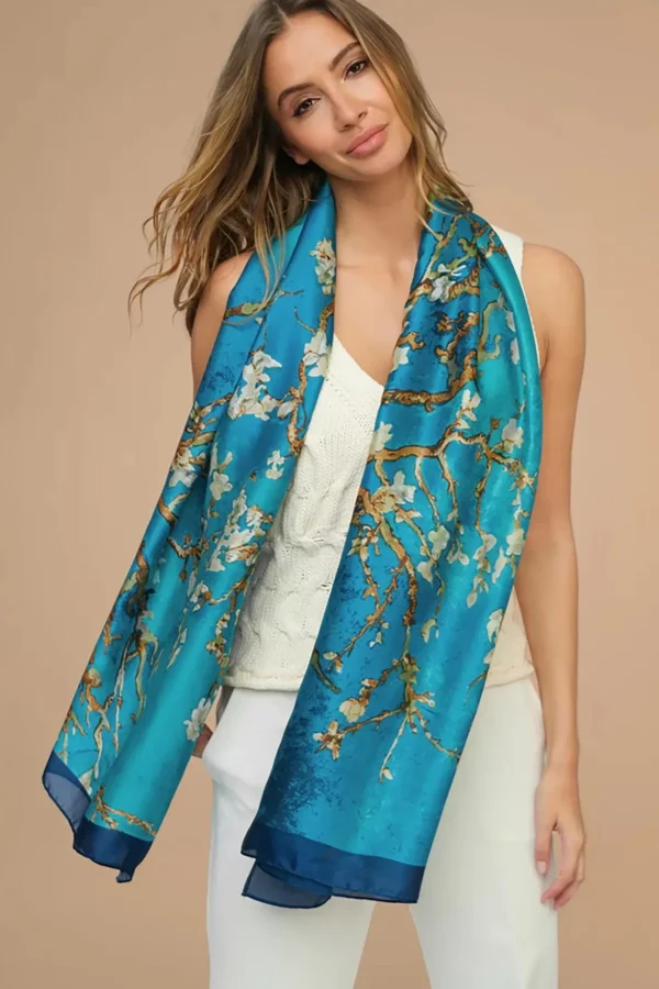 Jade Sjaal In Teal-Amici Outlet