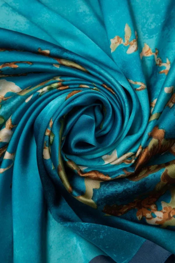 Jade Sjaal In Teal-Amici Outlet