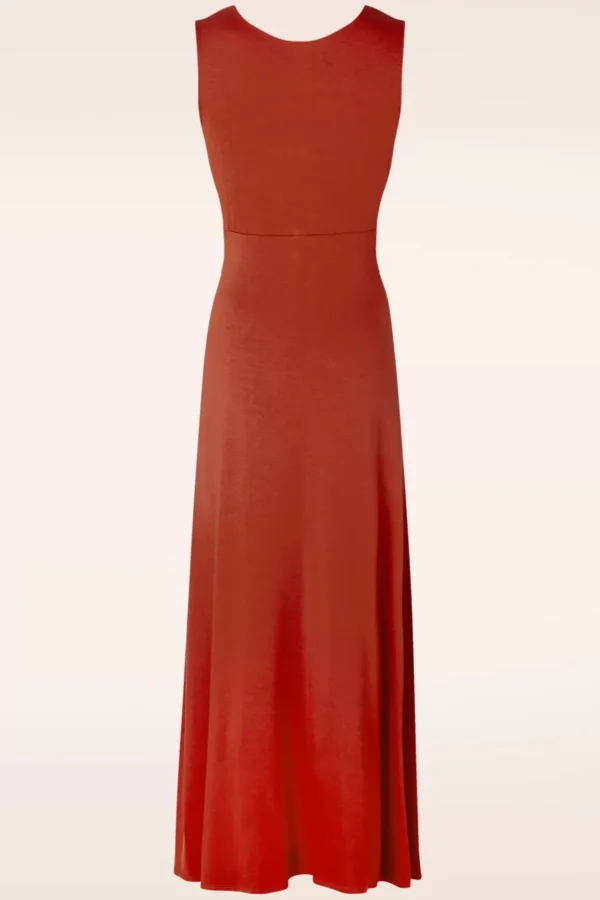 Jasmine Maxi Jurk In Steenrood-Surkana Clearance