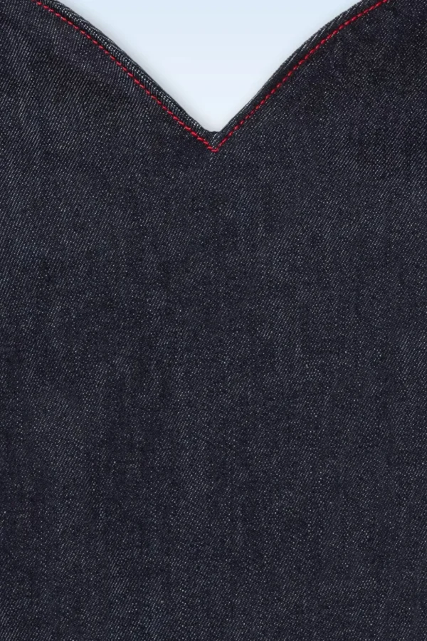 Jenna Pencil Jurk In Donker Denim-Rock-a-Booty Cheap