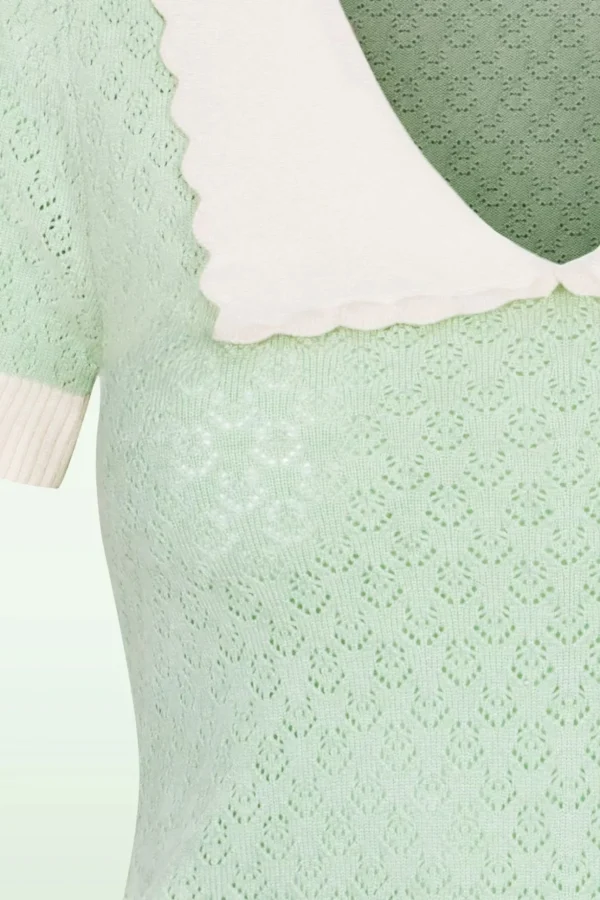 Joanie Top In Mint-Bunny Outlet