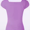 Kaylie Top In Dauwbes Paars-Zilch Best