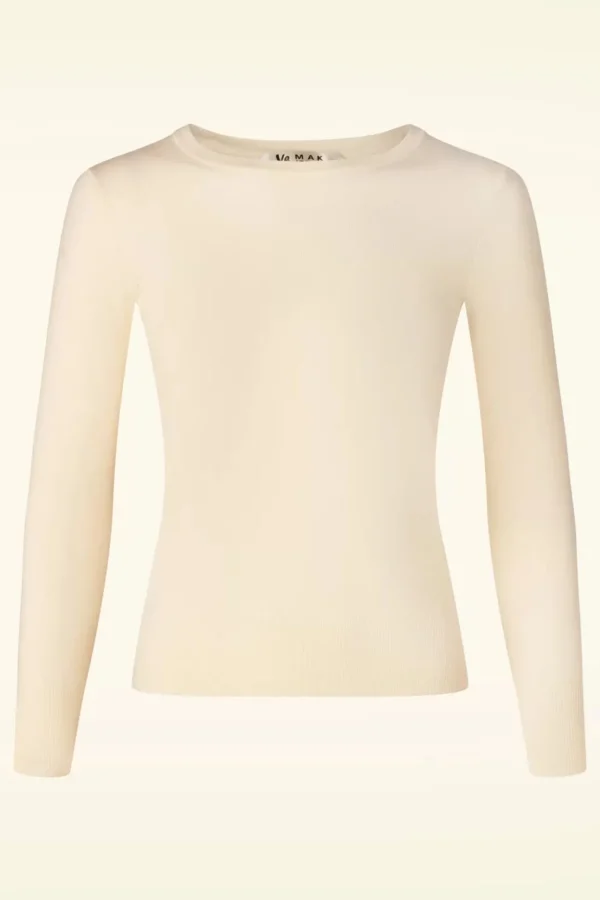 Kelly Trui In Ivoorwit-Mak Sweater Sale