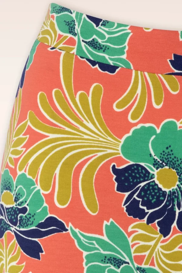 Lake Border Flared Broek In Langoustine Oranje-King Louie Store