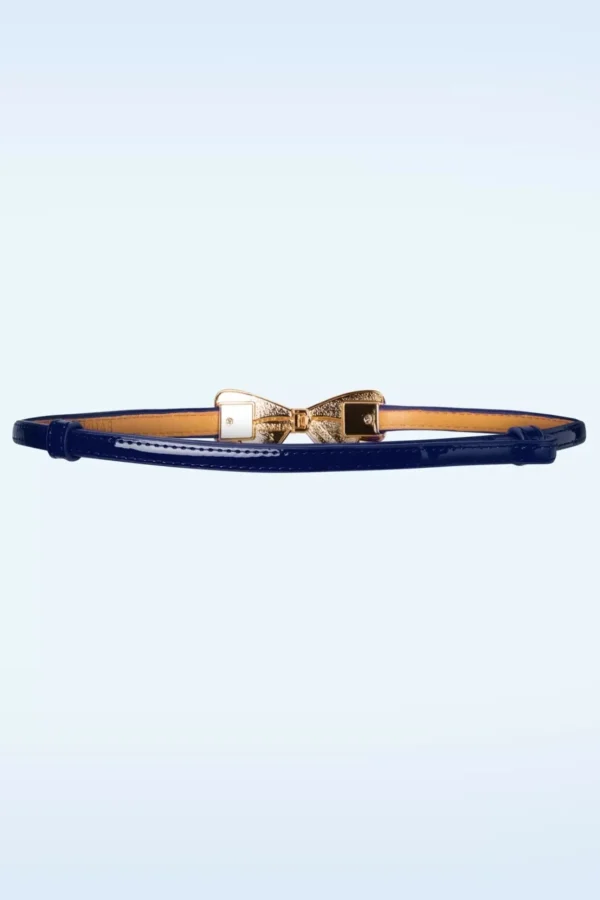 Lana Bow Riem In Donker Blauw-Banned Retro Clearance