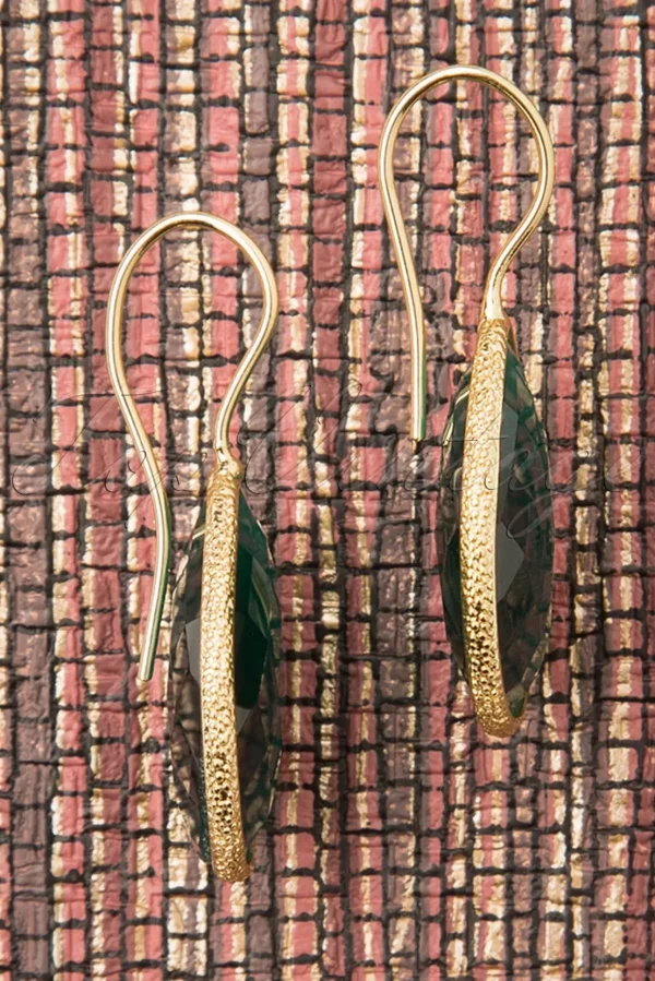 Lavina Stenen Oorbellen In Smaragd-Day&Eve by Go Dutch Label New