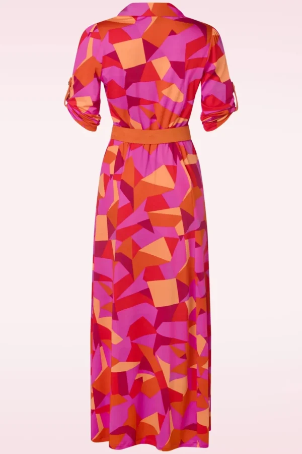 Lexie Maxi Jurk In Fuchsia-K-Design Store