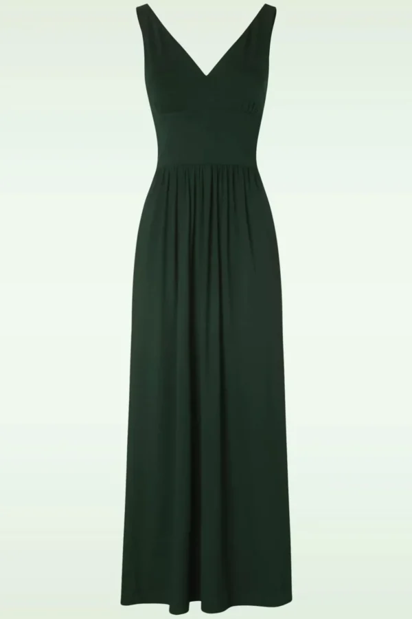 Limone Tricot Jurk In Luxe Flessengroen-Very Cherry Outlet