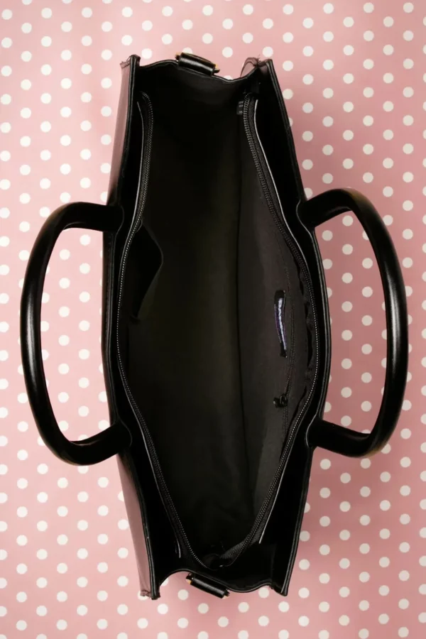 Lizzy De Big Eyed Cat Tas In Zwart-Banned Retro Sale