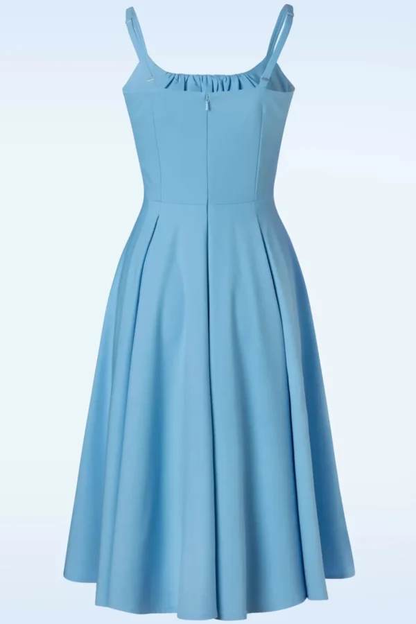 Lois Swing Jurk In Babyblauw-Glamour Bunny Store