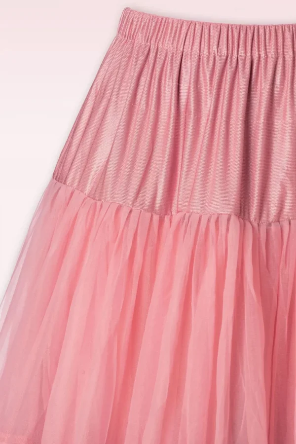 Lola Lifeforms Petticoat In Vintage Roze-Banned Retro Clearance