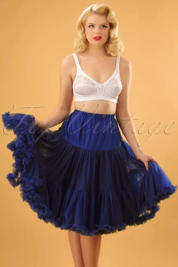 Lola Lifeforms Petticoat In Koningsblauw-Banned Retro Flash Sale