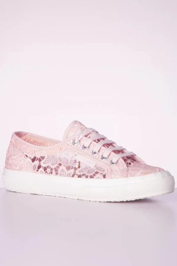 Macrame Sneakers In Roze-Superga Store