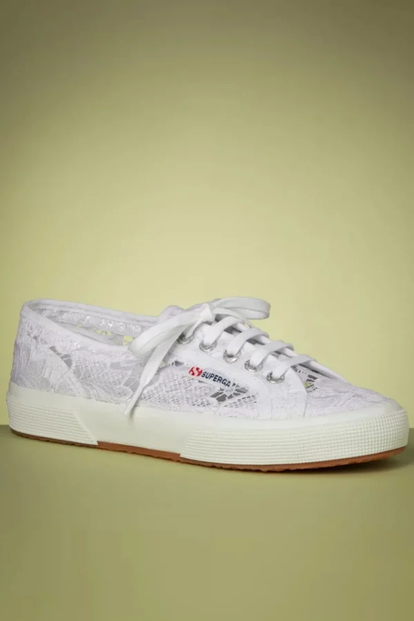 Macrame Sneakers In Wit-Superga Outlet