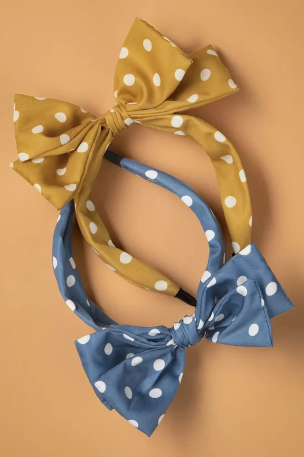 Magdalena Haarband In Blauw-Banned Retro Discount