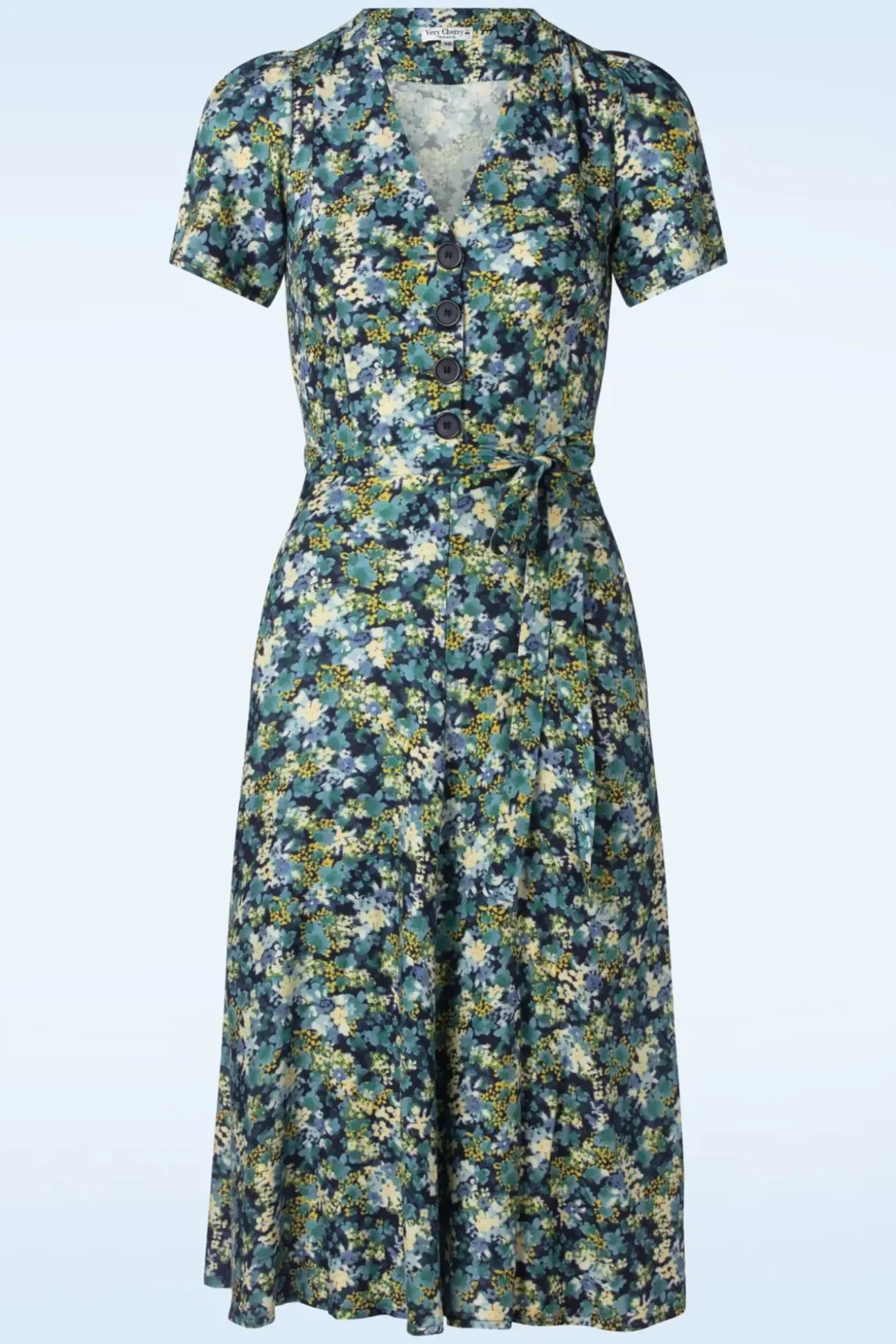 magnolia_my_fair_lady_jur_1.webp Magnolia My Fair Lady Jurk In Blauw-Very Cherry Clearance