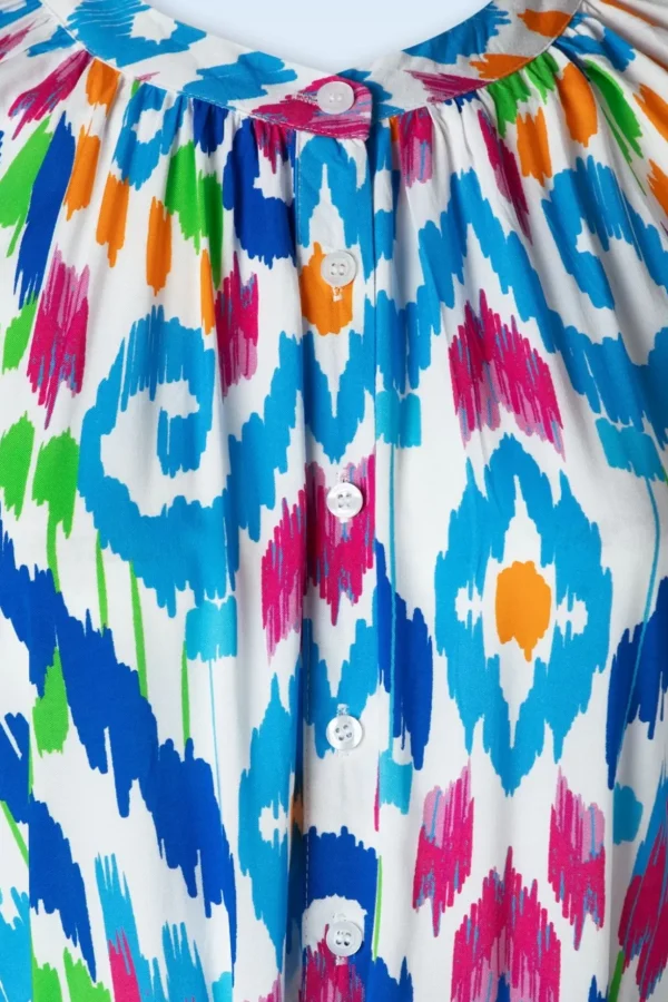 Maisy Maxi Jurk In Multi-Smashed Lemon Best Sale