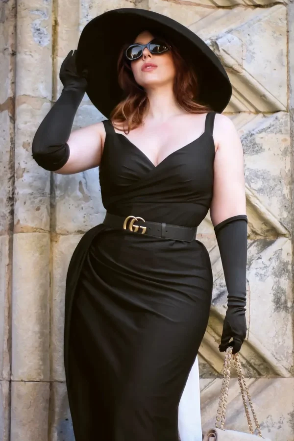 Manchester Pencil Jurk In Zwart-Rebel Love Clothing Discount